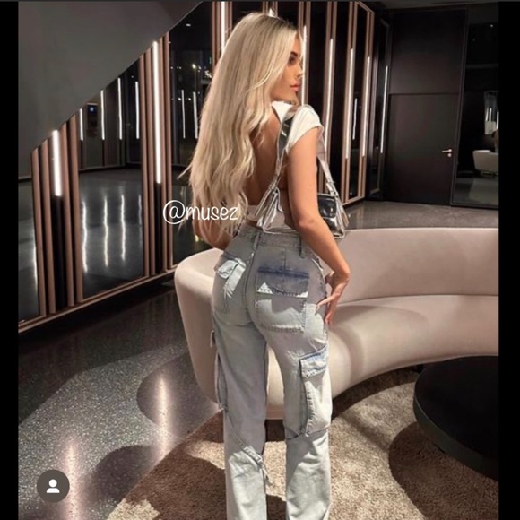 Zara TRF Cargo mid rise jeans - Picture 4 of 6